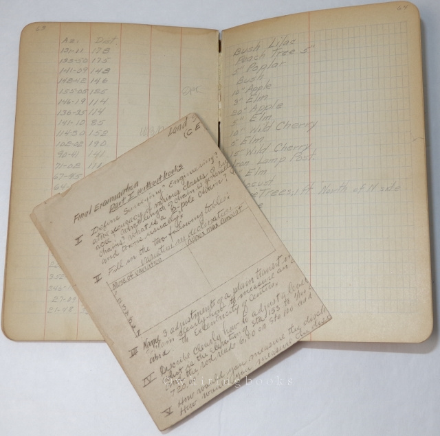 1909 Manuscript Field Notebook for an Ohio State University Student's ...