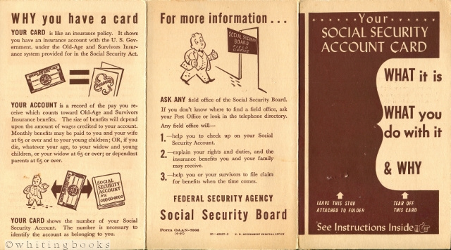 Social Security Account Card Brochure