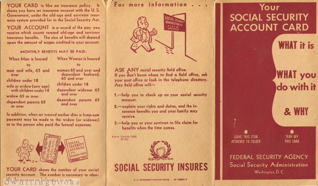 Social Security Account Card Brochure